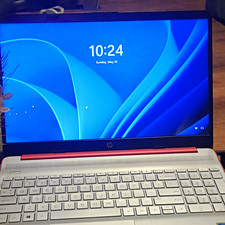 HP 15.6in Notebook Laptop Intel Pentium Windows 10 Red/White Webcam picture