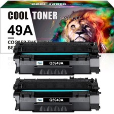 2pk Compatible Q5949A 49A Bk Toner Cartridge For HP LaserJet 1160 1320 3390 3392 picture