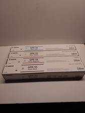 4 Genuine Canon GPR-55 Image Runner Toner Cartridges Yellow Cyan Magenta Black picture