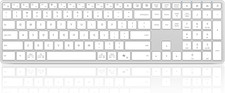 Wireless Bluetooth Keyboard Stainless Steel Multi-Device Full Size Keyboard with picture