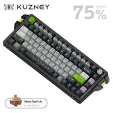 KEYSME AIM04 75% Wireless QMK Keyboard 3-Mode Bluetooth PBT Color Sublimated picture