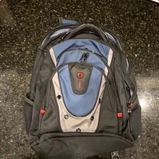 Wenger Laptop Backpack Solid Black/Blue/Gray Padded Airflow Back Panel picture