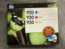 Genuine HP 920 Combo-Pack CMY - SEALED - 2016 NEW OEM picture