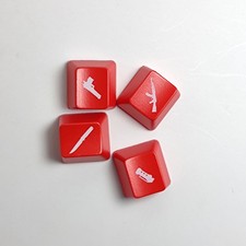 4PCS Keycaps ABS OEM R4 Key Caps Backlit Keycap Key Caps for Cherry MX Keyboard picture