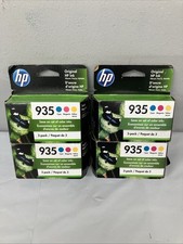 4x New Genuine HP 935 Color 3PK Ink Cartridges OfficeJet Pro 6815 Exp: 2022/2023 picture