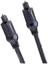 Amazon Basics Toslink Digital Optical Audio Fiber Optic Cable Gold-Plated 9.8ft picture
