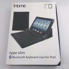 iHome IH-IP2105B Super Slim Bluetooth Keyboard Case for iPad 1-5 Black picture