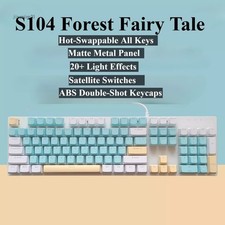S104 Wired Mechanical Gaming Keyboard - High-End Style Blue/Red/Brown Switches picture
