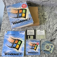 Vintage Retail Box for Microsoft Windows 98 Second Edition (for PCs without Wind picture