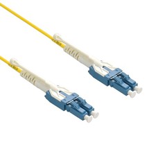 5 Pack of 2m Uniboot LC/UPC LC/UPC Singlemode Duplex OFNR Fiber Optic Patch Cabl picture