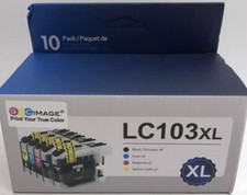 GPC Image LC103 XL Ink Cartridges Replacement For Brother 103 Ink - 10 Pack picture
