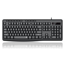 Redragon BK7366 Wired Keyboard,Multimedia USB Quiet Computer Black picture