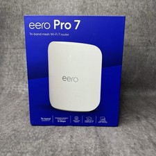 eero Pro 7 Tri-Band Mesh Wi-Fi 7 Router (1-pack) White Factory Sealed picture