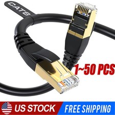 Cat 8 Ethernet RJ45 Cable Super Speed 40Gbps Patch LAN Network Gold Plated LOT picture