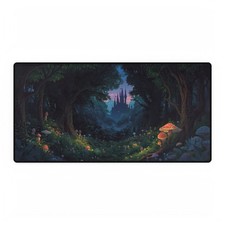 Enchanted Forest Desk Mat | Mushroom Mousepad picture