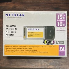 NETGEAR WN511B RANGEMAX WIRELESS PC CARD Network Adapter NEW SEALED picture