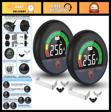 2 Set LCD Battery Monitor 12V 24V 48V 60V 84V with Alarm - Digital Voltage Meter picture