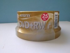 BRAND NEW Memorex DVD+RW 25-pack (4X / 4.7GB / 120min) Rewritable Discs picture