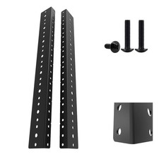 Jingchengmei 8U Steel Rack Rails Kit With Hardware - 2 Pieces (8Urr) picture