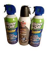 New  (3) -10 Oz  Dust Off & Blow Off  Air In The Can picture