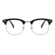 Semi Rimless Blue Light Blocking Glasses Clear Lens Computer Gaming Retro picture