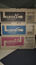 Kyocera Genuine/Original TK554 Printer Toner Ink Cartridge Black Cyan Magenta picture