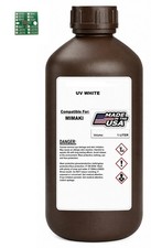 PREMIUM COMPATIBLE UV CURE INK FOR MIMAKI  LH100  ( 1 LITER BOTTLE) + CHIP picture