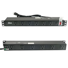 Tecmojo 1U Rackmount 12 Outlets/12A/Overloading Protection, Black picture