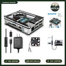 Cooling Case for Raspberry Pi 3 B+ with 5V Power Supply & Heatsinks picture