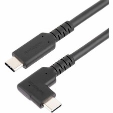 StarTech 3.3ft (1m) USB-C Cable, Right-Angled, USB 10Gbps, 100W (5A) PD, 8K picture