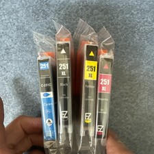 C-251 lot Printer Ink Cartridges Replacements Cyan Black Yellow Magenta 251 XL  picture