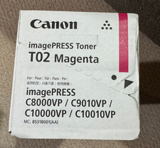New GENUINE Canon T02 Toner Cartridge MAGENTA imagePRESS-C8000VP/C9010VP picture