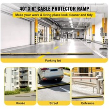 4 Pack Rubber Cable Cover Ramps - 18000Lbs Load picture