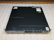 Cisco WS-C3750X-24T 24-Port PoE Gigabit Ethernet Dual 350W PSU Network Switch picture
