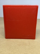 Vintage Red Plastic Media Mate Small 4x4.5