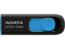 ADATA UV128 64GB BLUE Flash Drive USB 3.2 Memory Stick DISK KEY AUV128-64G-RBE picture