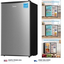 Midea 3.3 Cu.ft Mini Fridge, Energy Star Certified, Low Noise for Office | Ad... picture