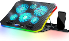 C12 Laptop Cooling Pad RGB Gaming Notebook Cooler for Desk and Lap Use, Laptop F picture