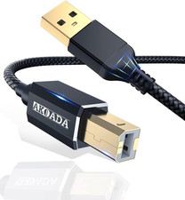 Printer Cable 20 Ft, USB 2.0 Type a Male to B Male Printer Scanner Cord picture