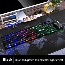 KM320 Waterproof Gaming Keyboard and Mouse Set with Luminous Backlighting picture