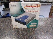 MicroSolutions Backpack Hi-Speed USB 2.0 CD ReWriter External Drive Model 222102 picture
