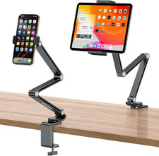 Tablet Stand for iPad Aluminum Alloy 360 Degree Rotation GH03 Long Arm Phone picture