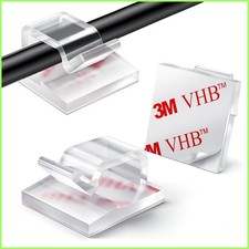 100PCS Cable Clips, Adhesive Wire Clips Strong Cord Clips Wire... picture