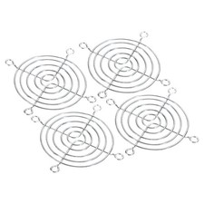 70mm Fan Finger Grill, 4 Pack Metal Grill Protector Guard, Silver picture