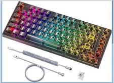 MAMBASNAKE X75 Wired Mechanical Gaming Keyboard Kailh White Switch Unused picture