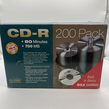 Prime Peripherals CD-R 200 Pack 80 Minutes 700 MB 16x L Blank Media Disc NEW BN picture