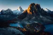 Landscape nature dark sunlight mountains alps Custom Gaming Mat Desk picture