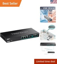 7-Port Multi-Gig PoE+ Switch, 5 x 1G RJ-45 PoE+ Base-T Ports, 2 x 2.5G RJ-45 ... picture