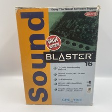 NEW Creative Labs Sound Blaster 16 Value Edition SB-2770 ISA Box Vintage picture