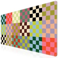 iCasso Checkered Desk Mat, Cute XXL Extended XX-Large, A-Retro picture